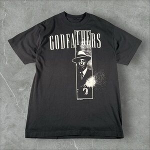 Vintage Godfather Shirt Mens Medium Black 80s‎ Birth School Work Death Band Tour